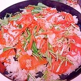 冷たいご飯でつくれる超簡単ちらし寿司♪